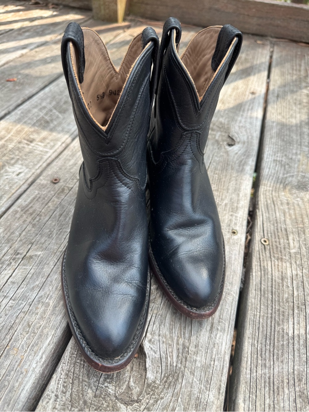 Tecovas Black Leather Cowboy Boots - Men's